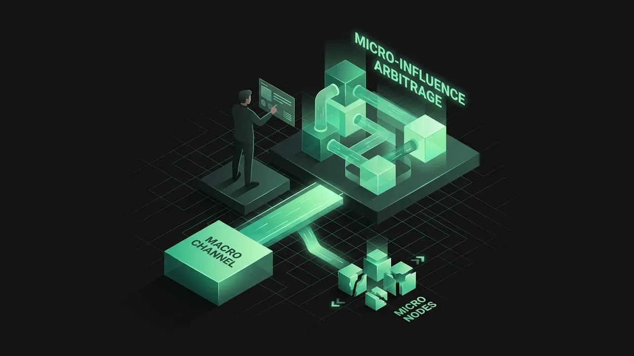 Strategy Framework: The Micro-Influence Arbitrage — Influencer Marketing: How to Get Creators to Sell for You