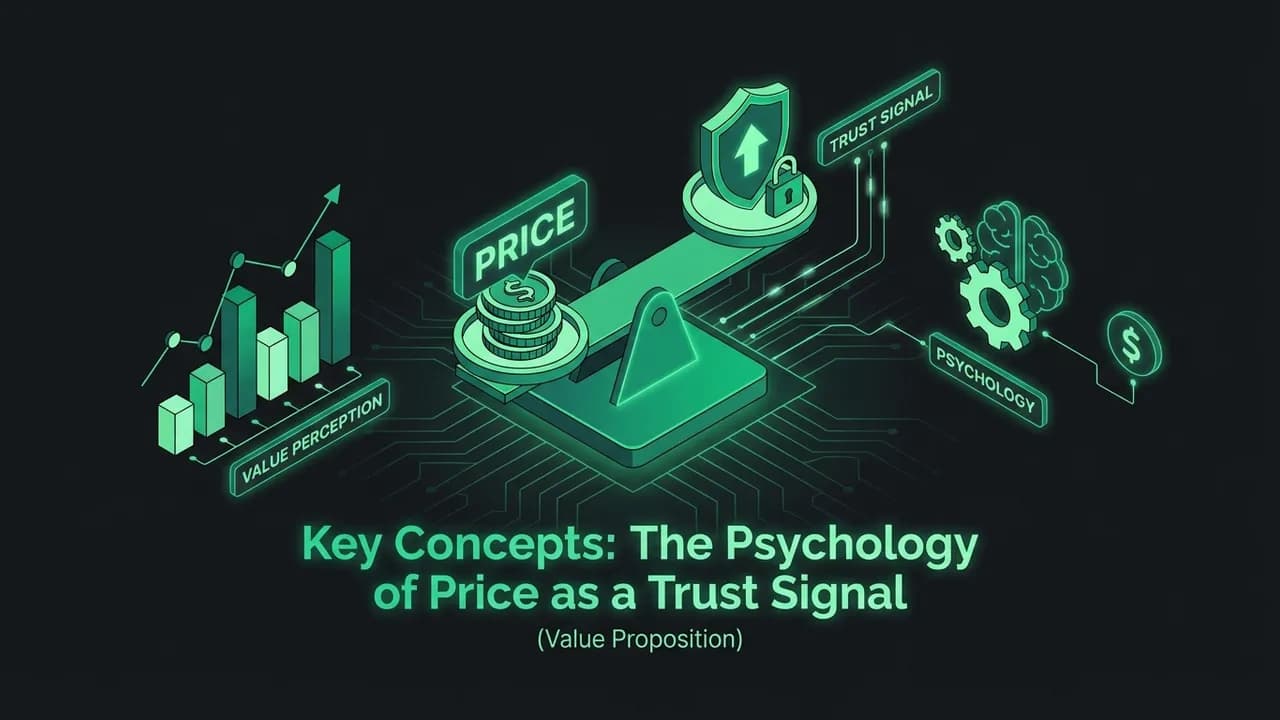 Key Concepts: The Psychology of Price as a Trust Signal — Pricing is a Feature: How to Signal Value Through Cost