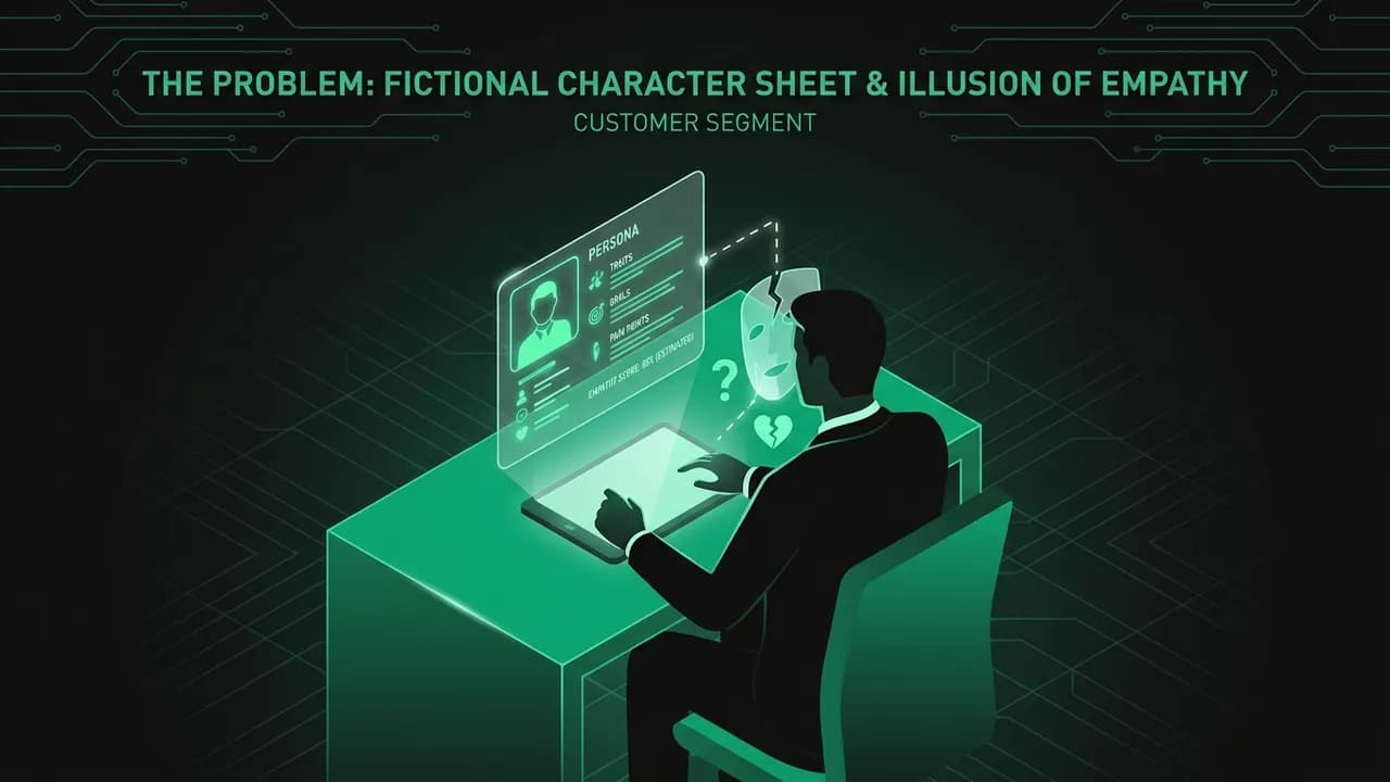The Problem - The Fictional Character Sheet and the Illusion of Empathy — The Persona Trap: Why Your Ideal Customer Profile (ICP) is Wrong