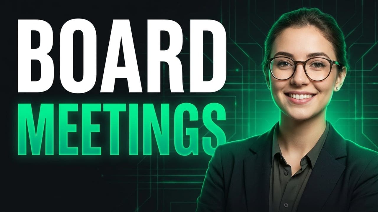 Board Meetings: Turning Your Investors into Your Edge