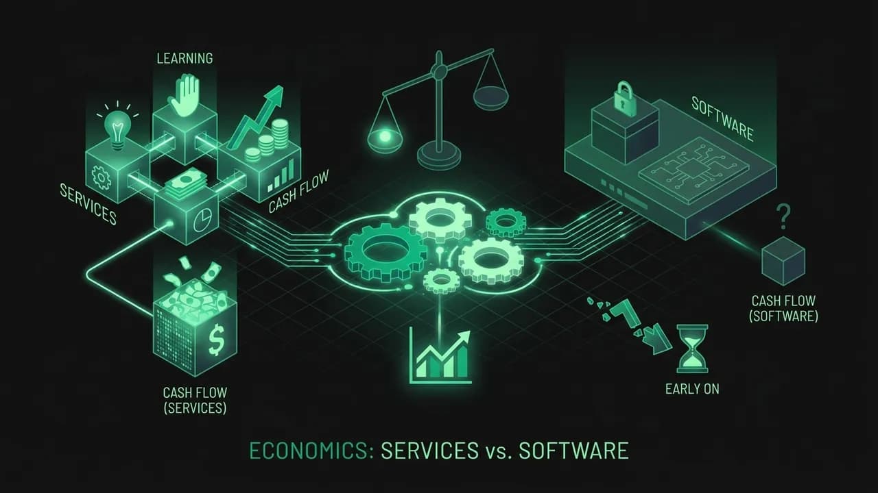 Economics: Why Services Create the Learning and Cash Flow Software Usually Lacks Early On — Consulting to Software: The Service-First Bridge