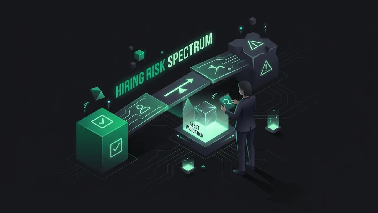 Strategy Framework: The Hiring Risk Spectrum — Hiring Your First Engineer: Employee or Agency?