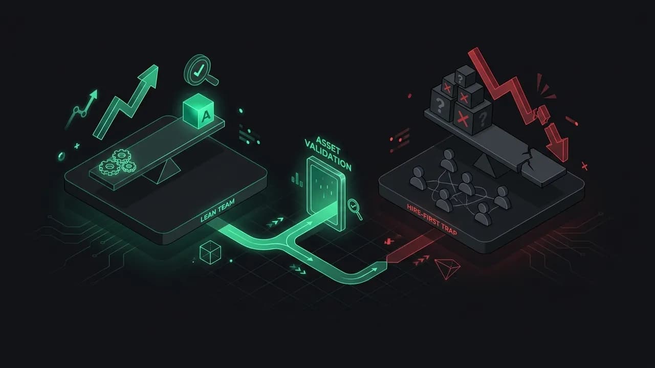 Case Study and Pitfalls: WhatsApp's Lean Team vs. The 'Hire-First' Trap — Hiring Your First Engineer: Employee or Agency?