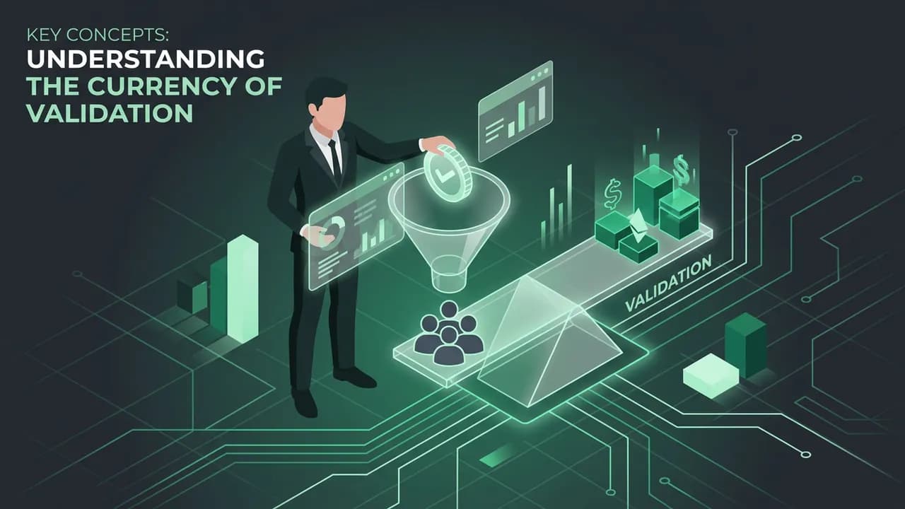 Key Concepts: Understanding the Currency of Validation — How to Validate a Customer Segment for $0