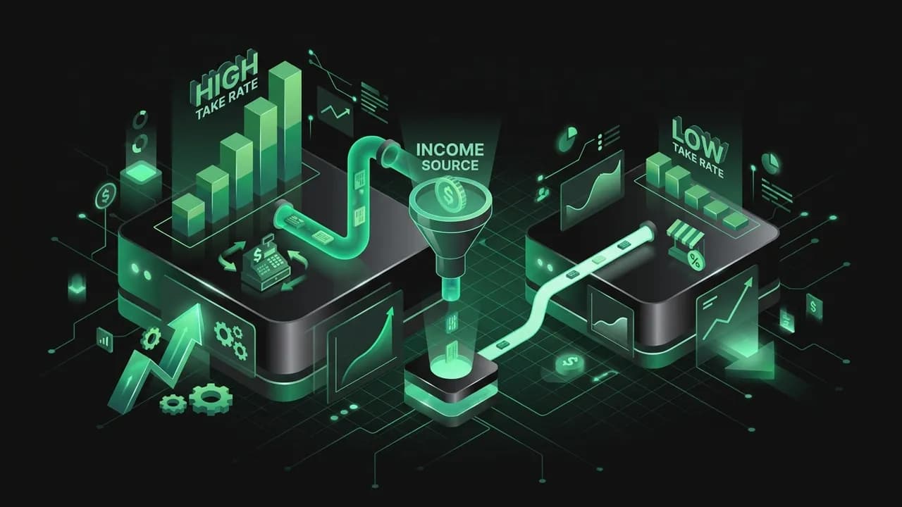 Real-World Examples: High and Low Take Rate Logic — Marketplace Take Rates: How Much Should You Charge?