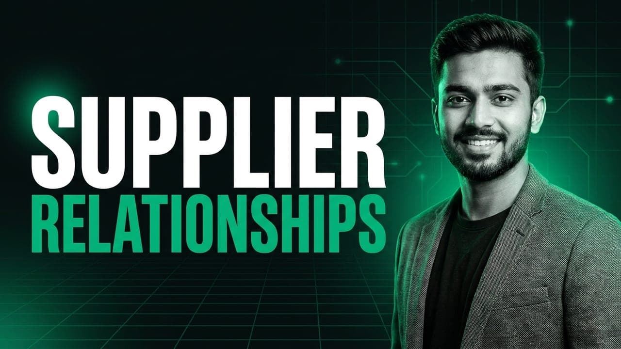 Supplier Relationships: Turning Vendors into Strategic Partners